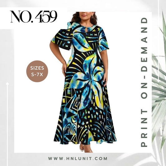 459: LEALOFI Mosaic Dress