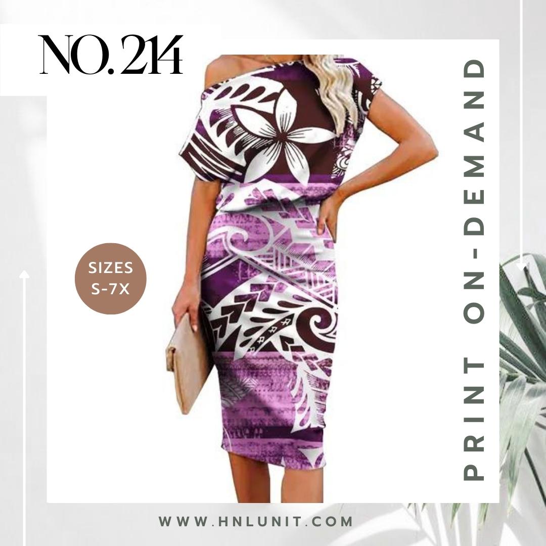 214: MONSTERA Midi Dress