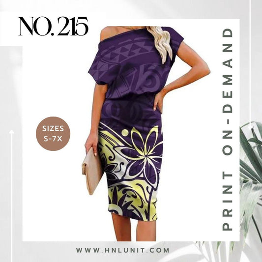 215: MONSTERA Midi Dress