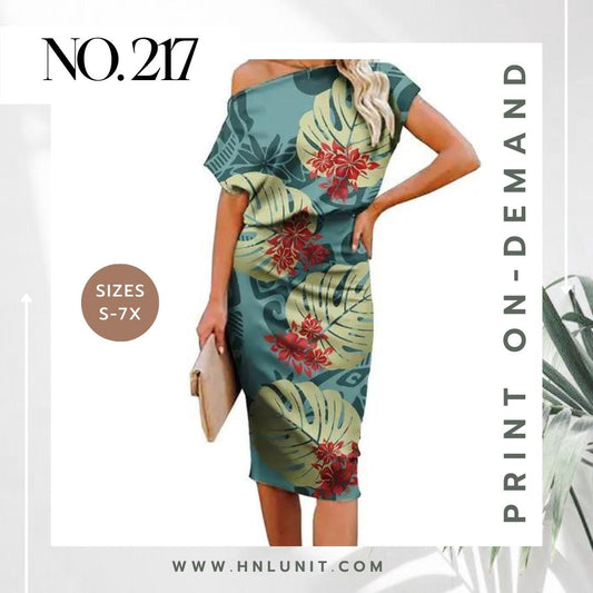 217: MONSTERA Midi Dress