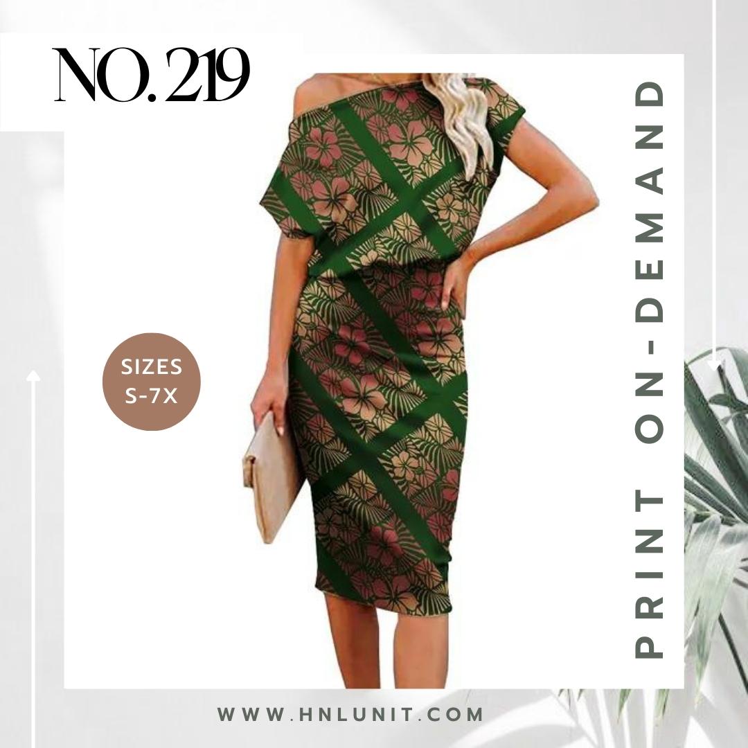 219: MONSTERA Midi Dress