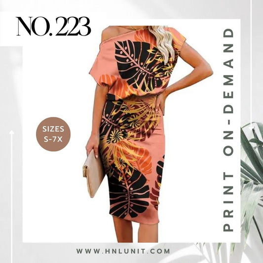 223: MONSTERA Midi Dress