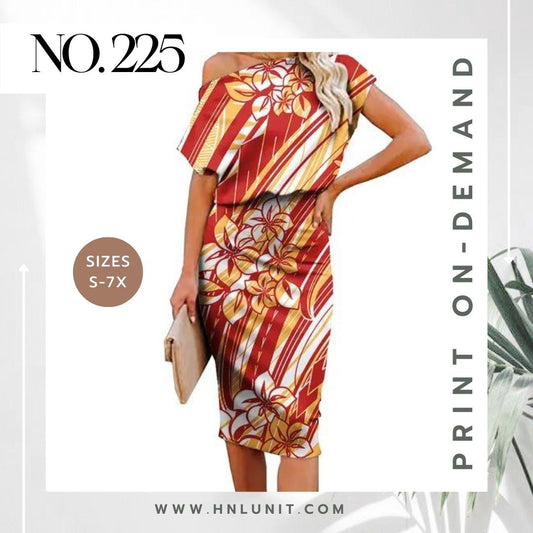 225: MONSTERA Midi Dress