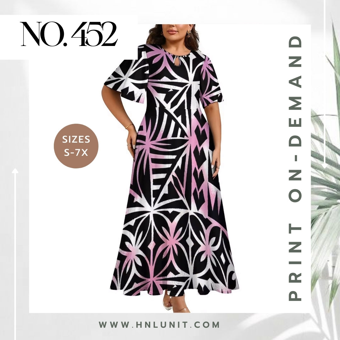 452: LEALOFI Mosaic Dress