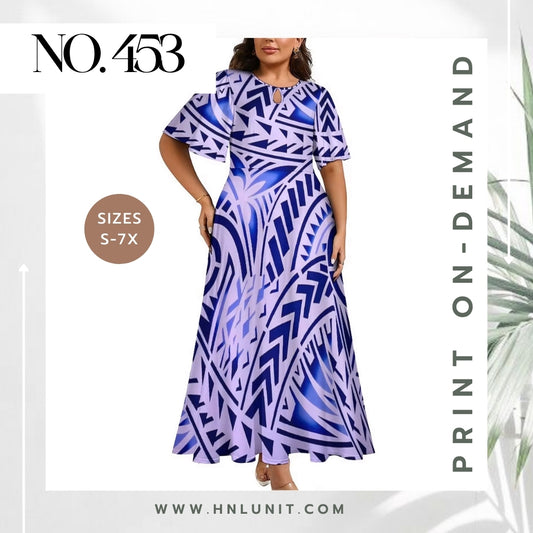 453: LEALOFI Mosaic Dress