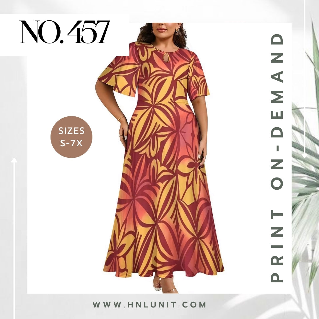 457: LEALOFI Mosaic Dress